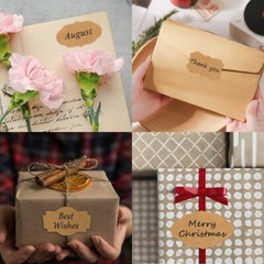 1200 Pcs Kraft Tags Name Labels Stickers for Canning Jars Gift Tags Cosmetics