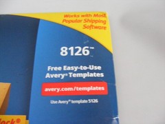 Avery Inkjet 8126 Shipping Labels Half Sheet 5-1/2 x 8-1/2 White 50ct 25 Sheets