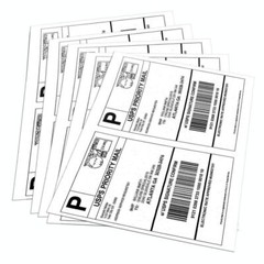 50-20000 8.5″ x 5.5″ Shipping Labels Half Sheets Blank Self Adhesive 2 Per Sheet