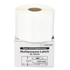 DYMO LW 30334-S : (6) Rolls POLYPROPYLENE SYNTHETIC WATERPROOF Labels FREE SHIP
