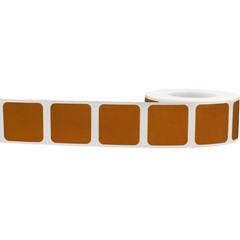 Tan Color Coding Labels for Organizing Inventory 1 Inch Squares 500 Total Adh…