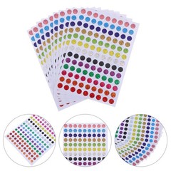 Versatile Assorted Color Round Color Coding Labels for Planners and Scrapbooks