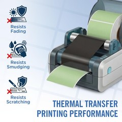 4″ X 6″ Direct Thermal Labels | Green | 1″ Cores w/Perfs Easy Tear | Made in …