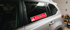 Do Not Roll down Warning Labels,Windows Film Attention Caution Stickers,4X1 Inch