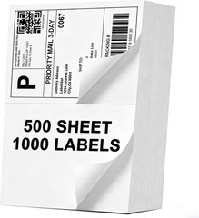 1000 Premium 8.5″ X 5.5″ Half Sheet Self Adhesive Shipping Labels