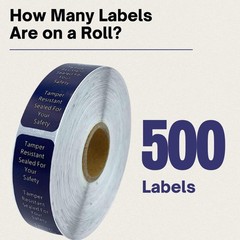 Tamper Evident Tape | Sealed for Your Safety | 500 Tamper Proof Stickers | Se…