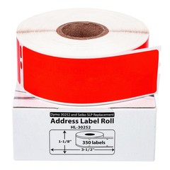 50 Rolls of HouseLabels 350 RED Address Labels For DYMO® LabelWriters® LW 30252