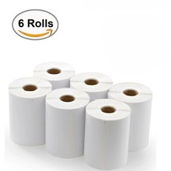 4″ x 6″ Direct Thermal Shipping Labels with 300 Labels/Roll Zebra Rollo Printers
