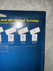 Avery 8195 Easy Peel Return Address Labels (19 Unused Sheets) 2/3” *1 3/4”