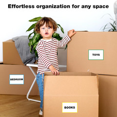 6×4 Inch Large Moving Box Labels, 100 Pack 4 Color Coded Blank Stickers for Pack