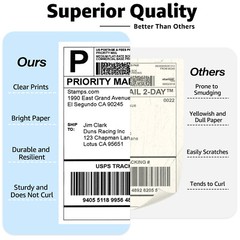1Roll 2”×1” File Folder 1500 Label For Brother TD4000 RD-S05U1 Direct Thermal
