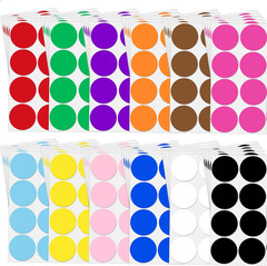 480 Pcs round Color Coding Labels, 2 Inch Dot Stickers, 12 Colors | Self-Adhesiv