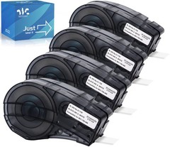 Nylon Cloth Label Tape M21-750-499 Wire Cable Wraps 0.75 Inch x 16 Feet Black