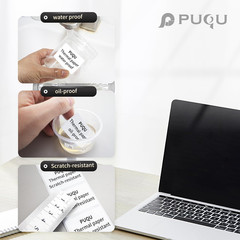 PUQU 30X50Mm Direct Thermal Sticker Labels, Self-Adhesive All-Purpose Label Make