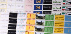1000 FULL COLOUR CUSTOM PRINTED (50mm X 25mm) Self Adhesive/ sticky Paper Labels