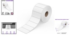 1000 Perforated 2×1 Thermal Labels – Crystal Clear Print for Shipping Needs