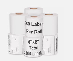 CDU Technology 4″ x 6″ Direct Thermal Shipping Labels with 350 Labels