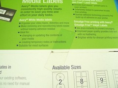 AVERY 959053 WHITE REMOVABLE PRINTABLE LASER 2100 LABELS 46×11.11MM L7656 REV