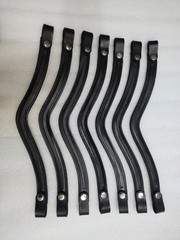 CUSTOMIZED Set of 15 Leather Snap Browband–Empty Channel 8mm, Cob & Full Size.