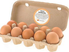 2 Inch Farm Fresh Eggs Carton Labels, Writable Label round Egg Handling Stickers
