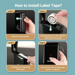 3 Rolls X1 Genuine Standard Laminated Label Maker Tape 15mmx7m White Roll