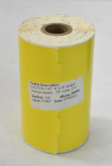 Lot of 36 Direct Thermal Label Rolls 4″ x 6″ .75″ Core 105 Labels/Roll Yellow