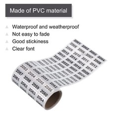 2001 to 3000 3001 to 4000 Consecutive Number Stickers Inventory Label Black N…