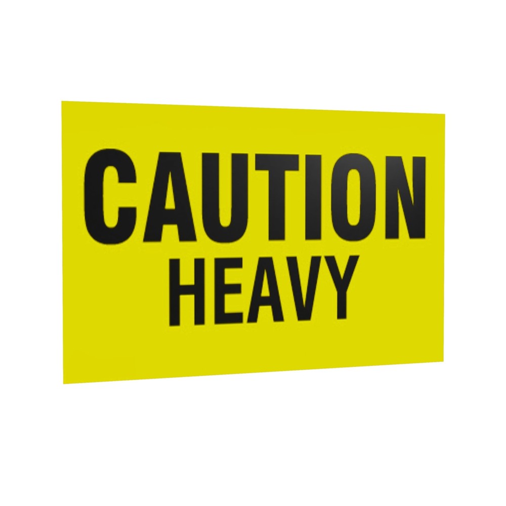 3 X 5 Caution Heavy Fluorescent Shipping Label Stickers for Shipping and Pa