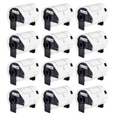 12Rolls 103mmx164mm Paper Shipping 180 Labels Compatible Brother QL-1050 DK-1247
