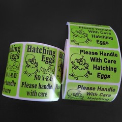 1000 2″ x 3″ Handle with care Hatching Eggs shipping labels sticker U pick