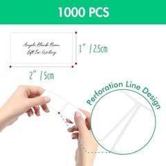 1000 Removable Food Labels – Water Resistant Blank Stickers for Organizing