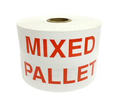3X5, MIXED PALLET, 500 labels per roll, 1-12 Rolls