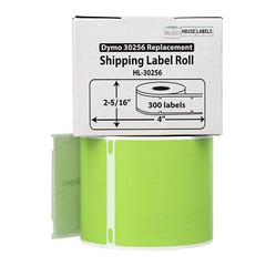 DYMO LW 30256 COLOR Large Direct Thermal GREEN Shipping Labels – (1) Roll of 300