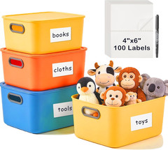 4X6 Inch Removable Storage Bin Labels, 100 Pcs (50 Sheets) Labels for Storage Bi