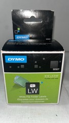 DYMO 30327 LabelWriter 1-UP File Folder Labels 9/16 x 3 7/16 White 130/Roll x 2