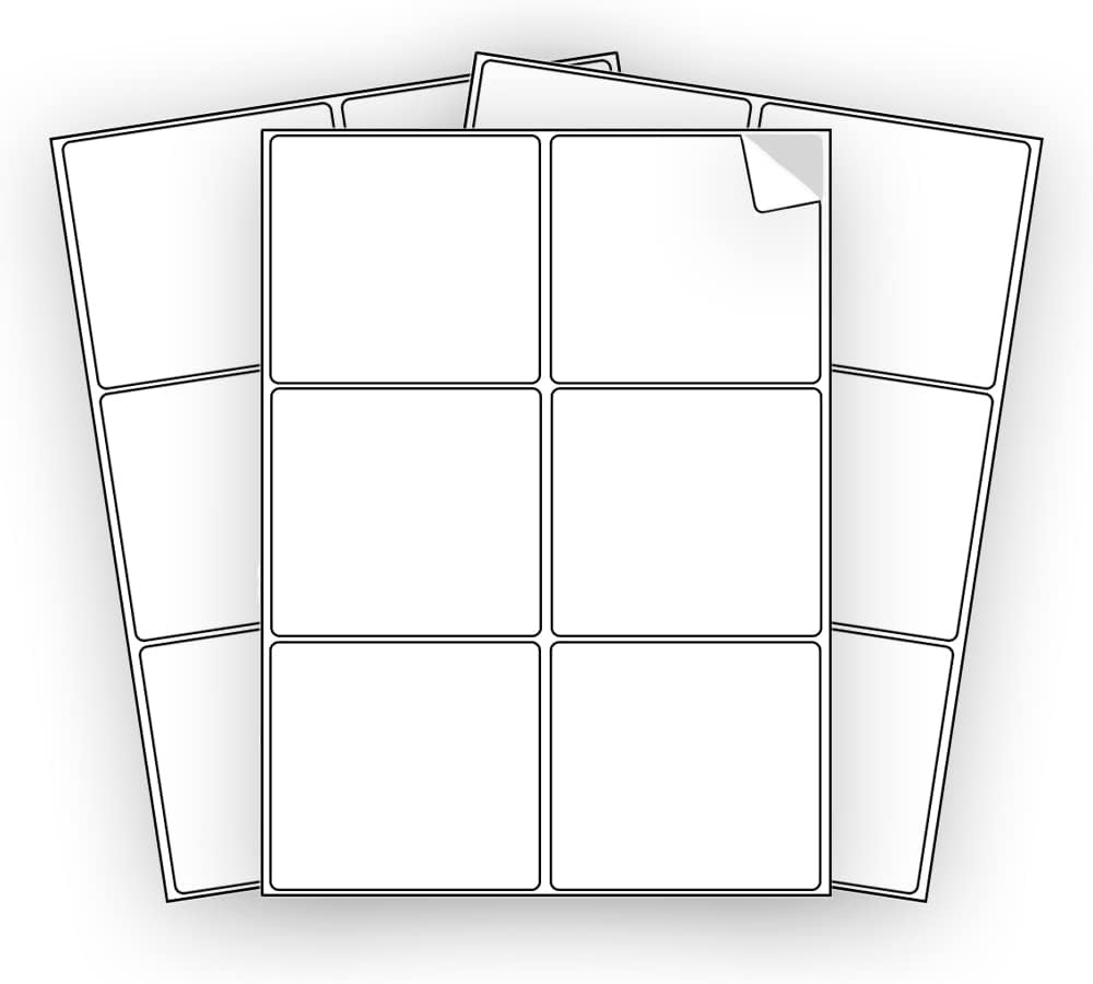 120 EcoSwift Shipping Labels 4 x 3 1/3 inches Mailing Address Blank White Self A