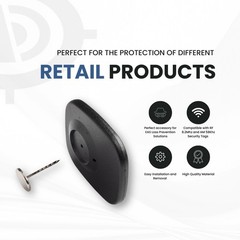 19MM Flathead GROOVED Pins for Retail Security Tags EAS Loss Prevention – 100…