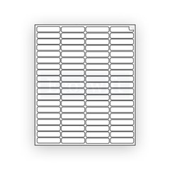 32000 1.75×0.5 EcoSwift Laser Return Address Shipping Labels 80/sheet 1 3/4 x1/2