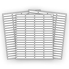 (200000) 1 3/4 x 1/2 “EcoSwift” Laser Address Shipping Labels 80 per sheet