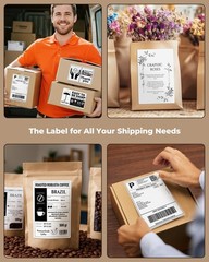 Versatile 4×6 Thermal Shipping Labels – 220 Count for All Major Platforms