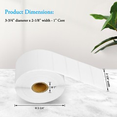 1Roll 2”×1” File Folder 1500 Label For Brother TD4000 RD-S05U1 Direct Thermal
