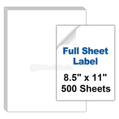 500 Full Sheet 8.5″x11″ Shipping Labels Self Adhesive for Laser Inkjet Printers