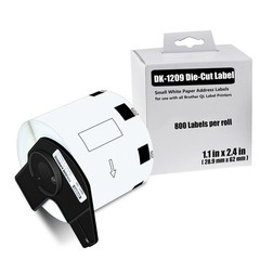 1 Roll 28.9mm x 62mm DK-1209 Small Address 800 Labels for Brother QL Printer