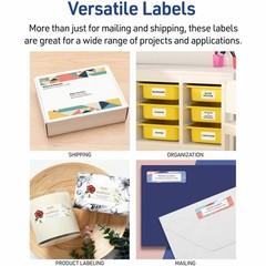 Avery Easy Peel Address Label – 1″ Width X 4″ Length Permanent 2000 / Box