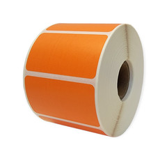 2.25×1.25 Zebra Eltron Direct Thermal Orange Labels 1″ Core 2 Rolls 2000 Total