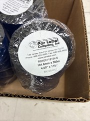 par label co ribbons wax 101.6mm x 360m 4”x 1181’ Lot Of 5 Rolls