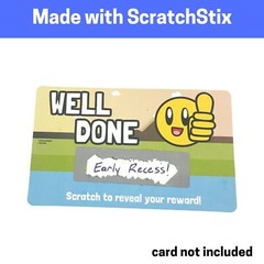 150 Pack Scratch Off Stickers Rectangular Labels for Raffles Wedding, 1.9×0.6In
