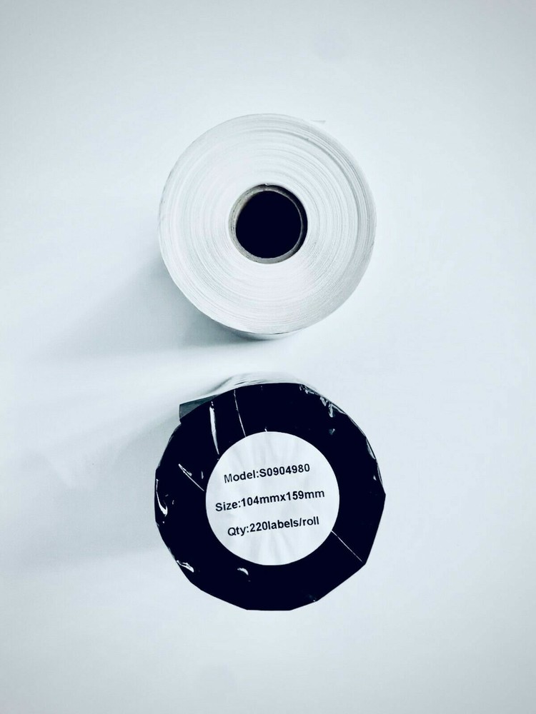 2x COMPATIBLE DYMO 4XL Labels 104x159mm 220 Labels Each Extra Large S0904980