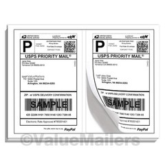 Labels 8.5×5.5 ( 5000 ) Premium Shipping Labels Blank 8.5×5.5 Half-Sheet