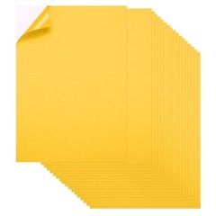 Printable Sticker Paper 25 Sheets 8″x12″ A4 Self Adhesive Deep Yellow